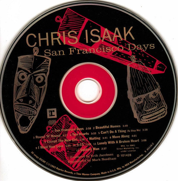 Chris Isaak : San Francisco Days (CD, Album, Club, BMG)