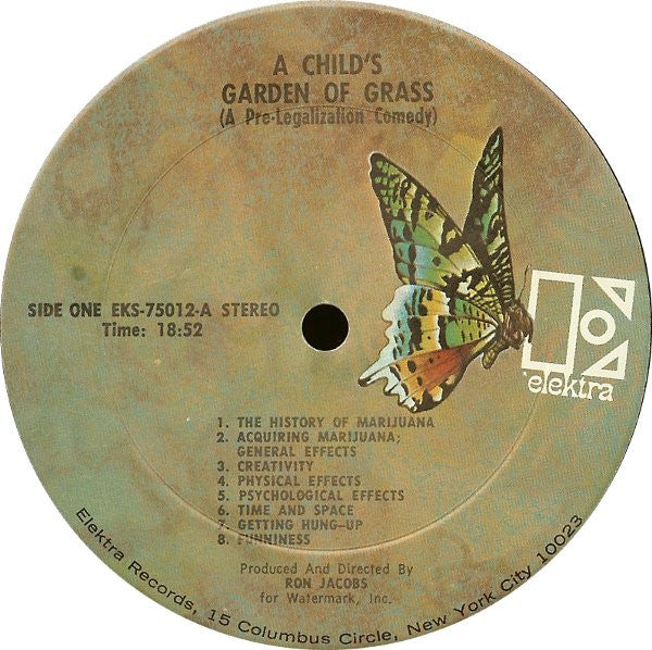 Ron Jacobs (2) : A Child's Garden Of Grass (A Pre-Legalization Comedy) (LP, Album)
