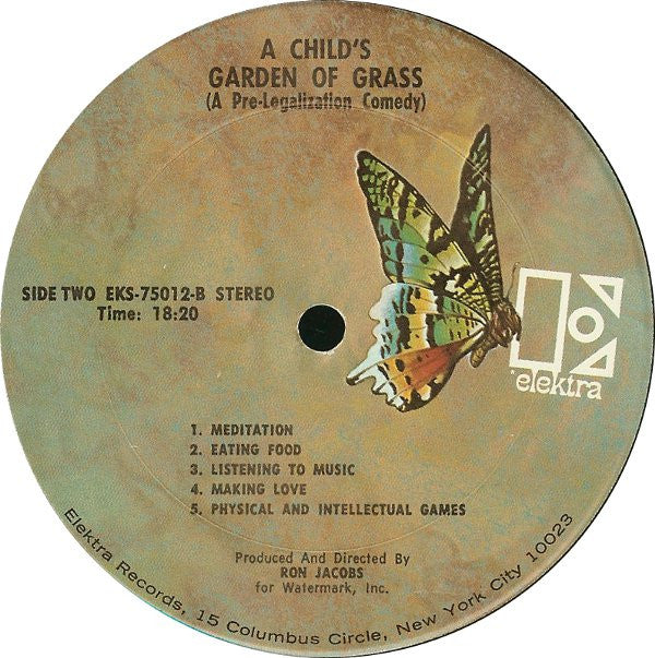 Ron Jacobs (2) : A Child's Garden Of Grass (A Pre-Legalization Comedy) (LP, Album)