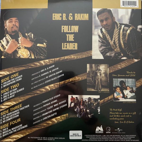 Eric B. & Rakim : Follow The Leader (2xLP, Album, RE)