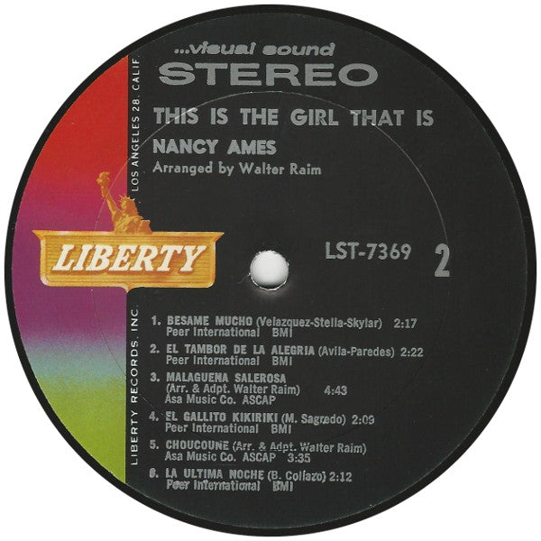 Nancy Ames : This Is The Girl That Is Nancy Ames (LP, Album)