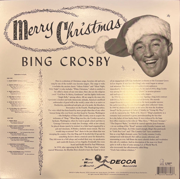 Bing Crosby : Merry Christmas (LP, Album, RE, Fru)