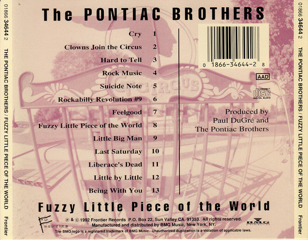 The Pontiac Brothers : Fuzzy Little Piece Of The World (CD, Album)