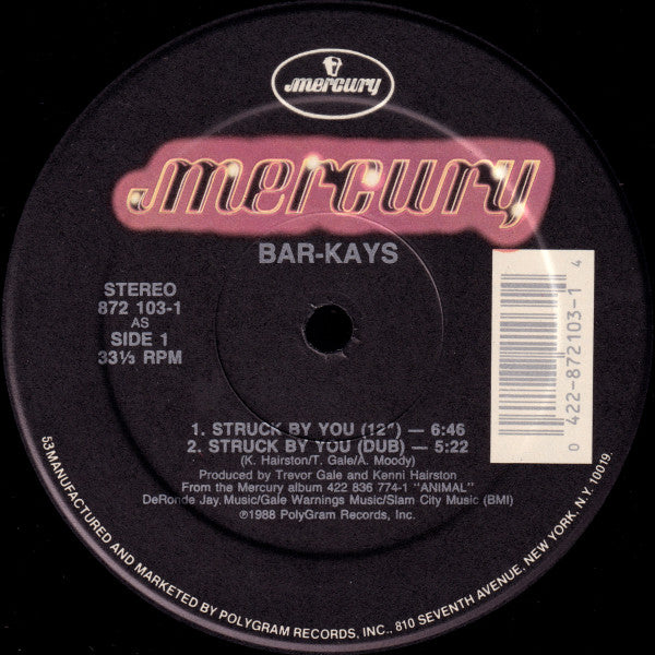 Bar-Kays : Struck By You (12")