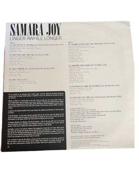 Samara Joy : Linger Awhile Longer (LP, Album)