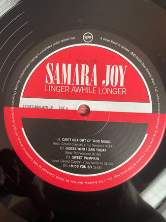 Samara Joy : Linger Awhile Longer (LP, Album)