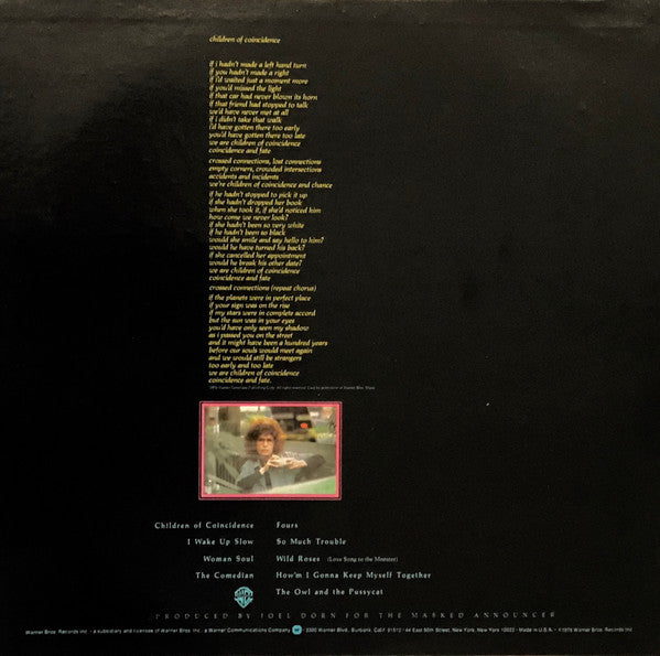 Dory Previn : We're Children Of Coincidence And Harpo Marx (LP, Album)