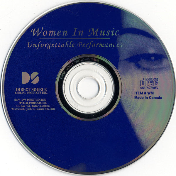 Various : Women In Music - Unforgettable Performances (CD, Comp, RE)