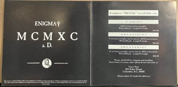 Enigma : MCMXC a.D. (CD, Album, RE)