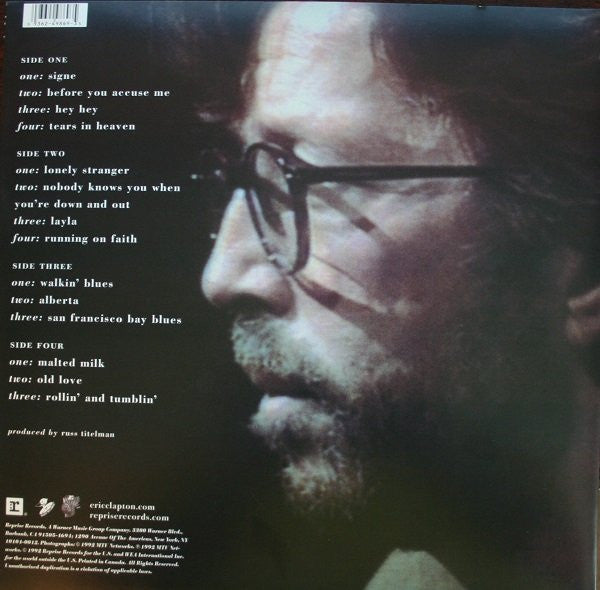 Eric Clapton : Unplugged (2xLP, Album, RSD, RE, 180)