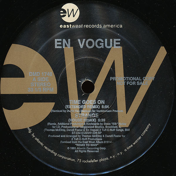 En Vogue : Time Goes On (12", EP, Promo)