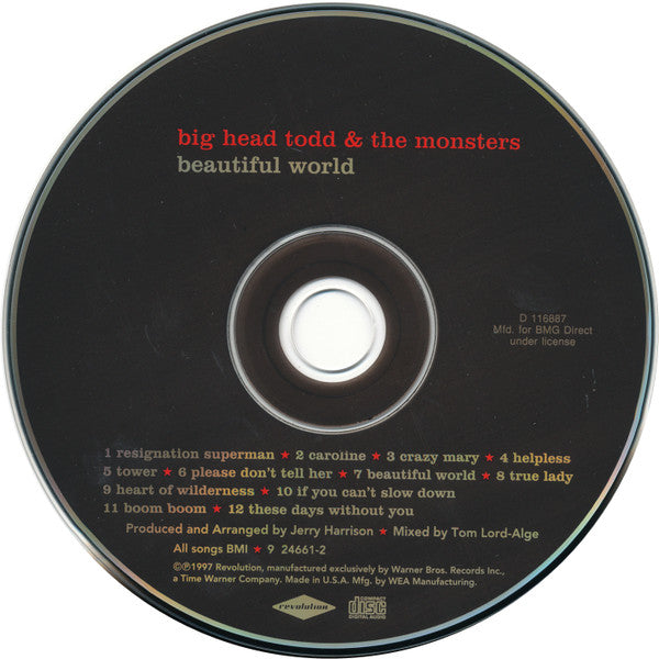 Big Head Todd And The Monsters : Beautiful World (CD, Album, Club)