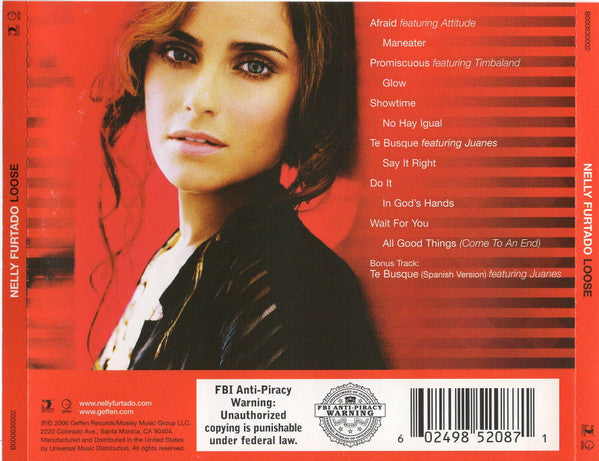 Nelly Furtado : Loose (CD, Album, EDC)