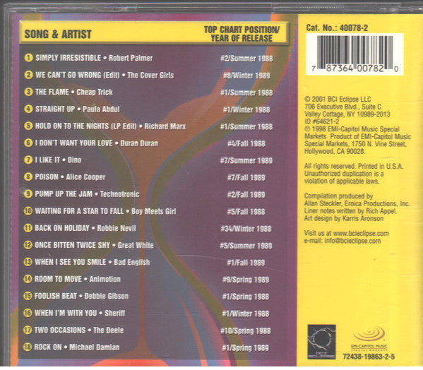 Various : Then: The Soundtrack Of Your Life 1988-89 (CD, Album, Comp)