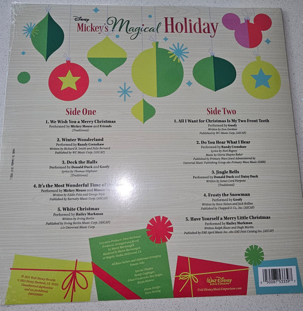 Various : Mickey's Magical Holiday (LP, Album, RE, Lig)