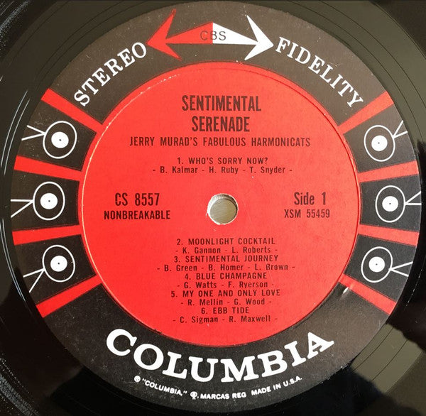 Jerry Murad's Fabulous Harmonicats* : Sentimental Serenade (LP, Album)