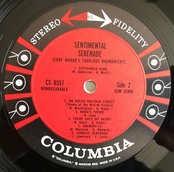 Jerry Murad's Fabulous Harmonicats* : Sentimental Serenade (LP, Album)
