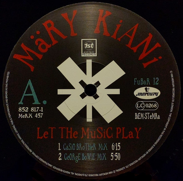 Märy Kiani* : Let The Music Play (12")