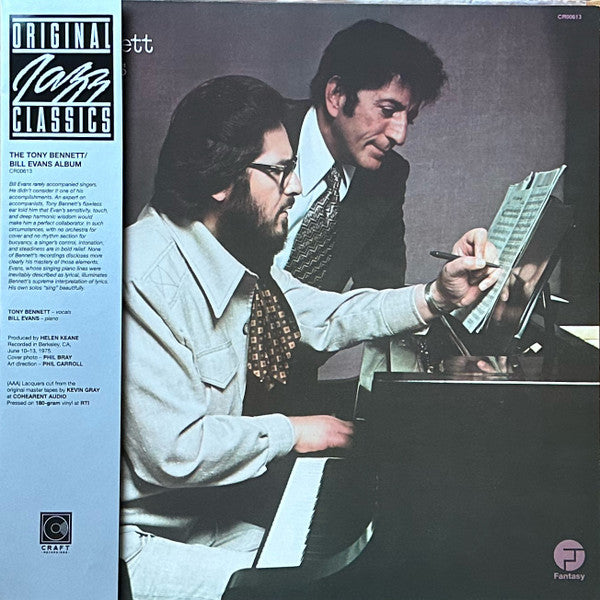Tony Bennett, Bill Evans : The Tony Bennett/Bill Evans Album (LP, Album, RE, 180)