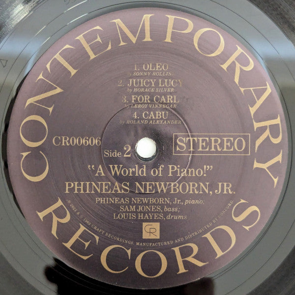 Phineas Newborn Jr. : A World Of Piano! (LP, Album, RE, 180)