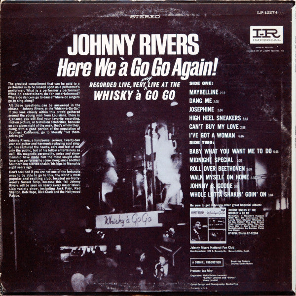 Johnny Rivers : Here We à Go Go Again! (LP, Album, RP, Res)