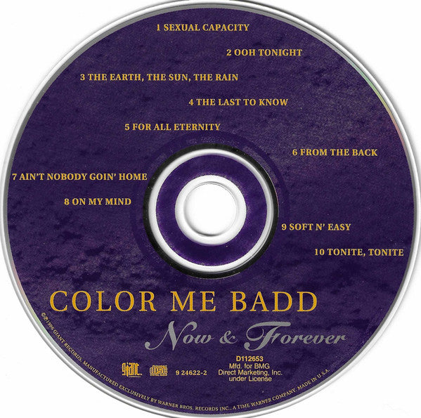 Color Me Badd : Now & Forever (CD, Album, Club)