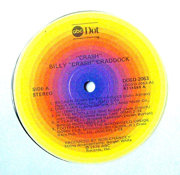 Billy Crash Craddock* : Crash (LP, Album)