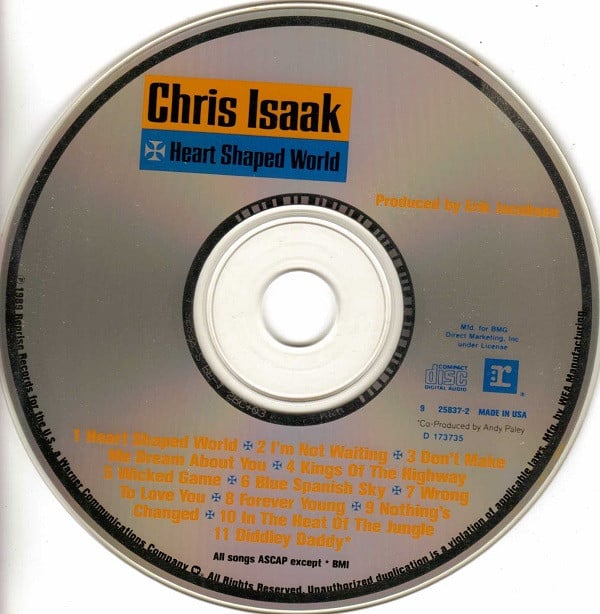 Chris Isaak : Heart Shaped World (CD, Album, Club, BMG)