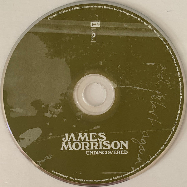 James Morrison (2) : Undiscovered (CD, Album)