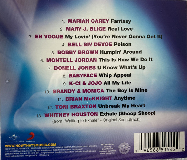 Various : Now That’s What I Call Music! ‘90s R&B (CD, Comp)