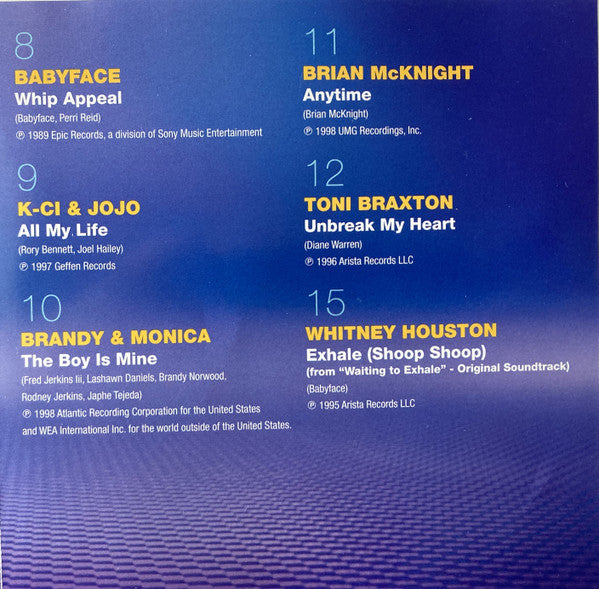 Various : Now That’s What I Call Music! ‘90s R&B (CD, Comp)