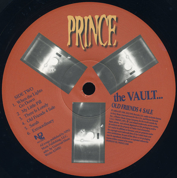 Prince : The Vault... Old Friends 4 Sale (LP, Album, RE)