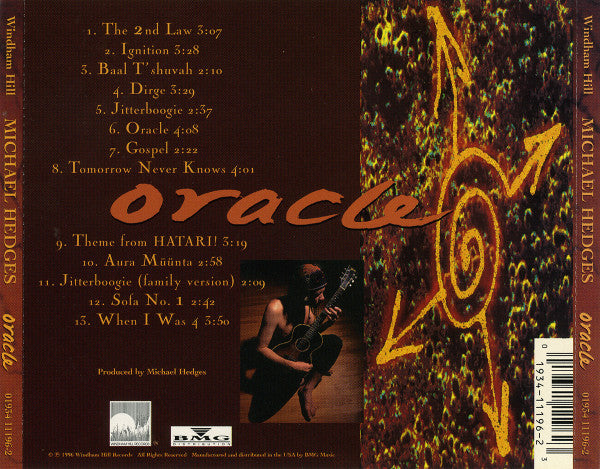 Michael Hedges : Oracle (CD, Album)