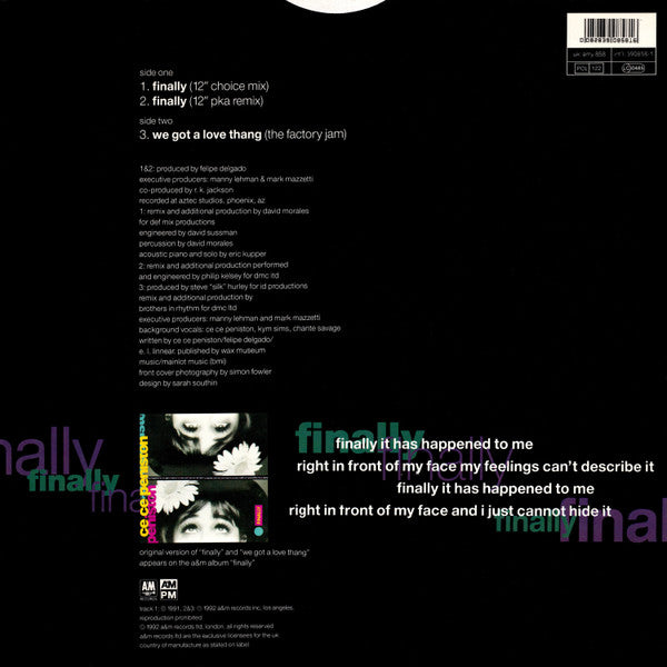 Ce Ce Peniston : Finally (12")