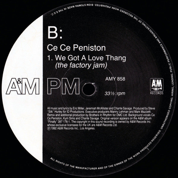 Ce Ce Peniston : Finally (12")