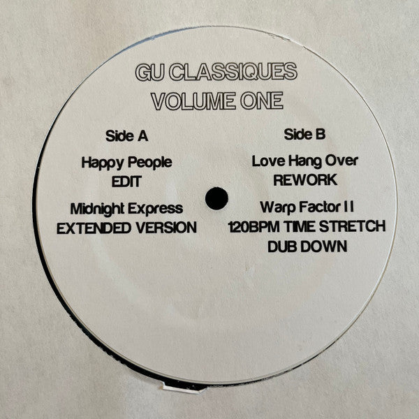 GU* : Classiques Volume One (12", RP, Unofficial)