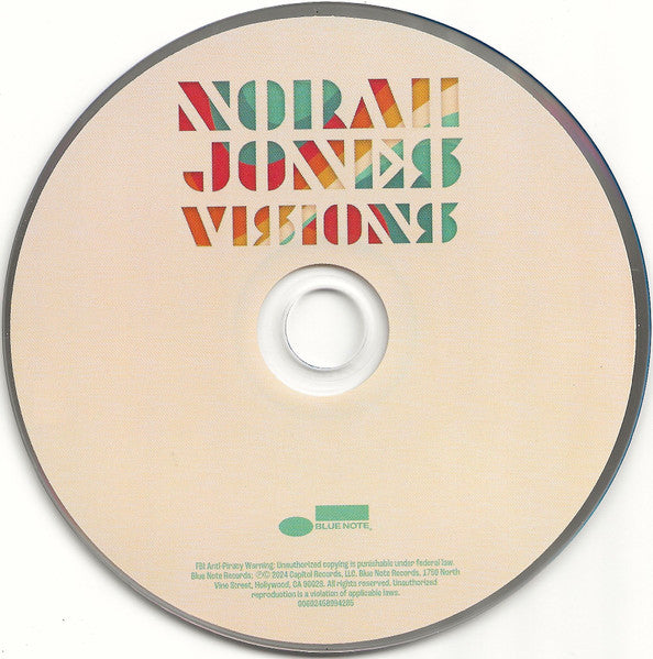 Norah Jones : Visions (CD, Album, Tar)