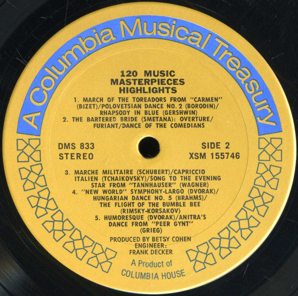 Various : 120 Music Masterpieces (2xLP, Comp)