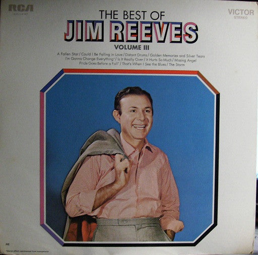 Jim Reeves : The Best Of Jim Reeves Volume III (LP, Comp, RE)