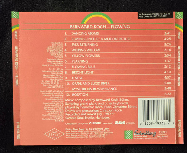 Bernward Koch : Flowing (CD, Album)