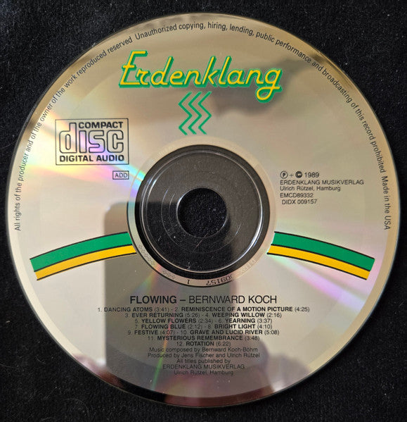 Bernward Koch : Flowing (CD, Album)