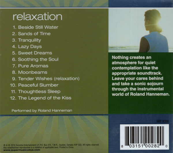Roland Hanneman : Relaxation (CD)