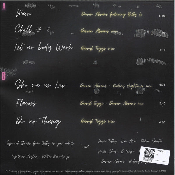 Billy Lo* : Billy Lo (12")