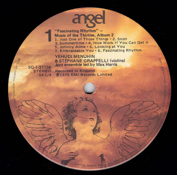 Yehudi Menuhin, Stéphane Grappelli : Fascinating Rhythm (Music Of The Thirties, Album 2) (LP, Quad, Jac)