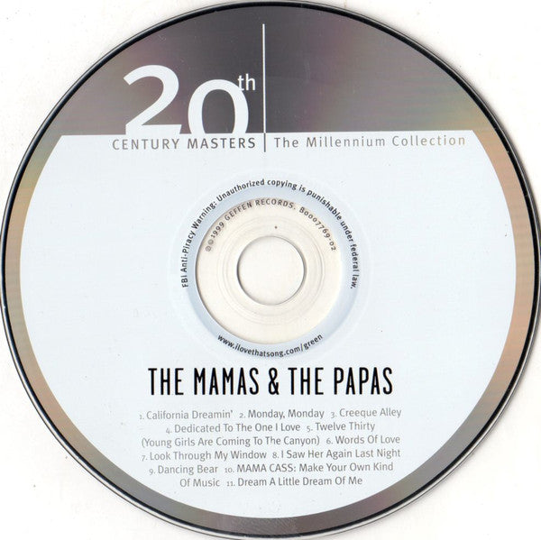 The Mamas & The Papas : The Best Of The Mamas & The Papas (CD, Comp, RM)