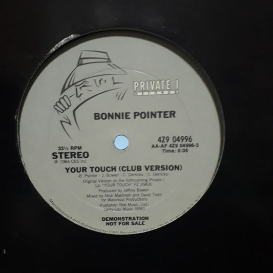 Bonnie Pointer : Your Touch (12", Promo)