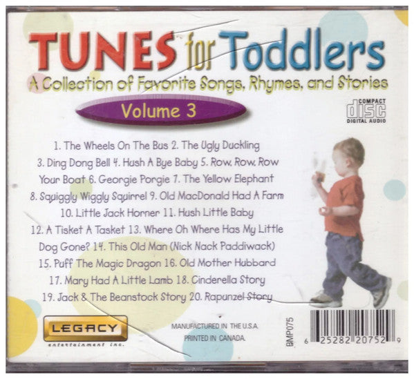 Various : Tunes For Toddlers Volume 3 (CD)