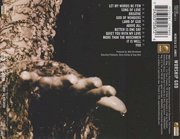 Rebecca St. James : Worship God (CD, Album)