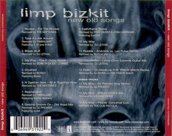 Limp Bizkit : New Old Songs  (CD, Album)