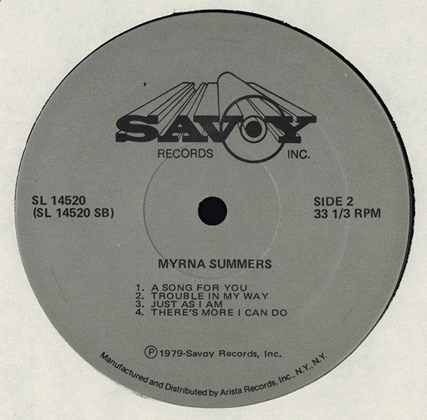 Myrna Summers And Singers* : Give Me Something To Hold On To (LP, Album)